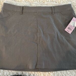 Gray Mini Skirt